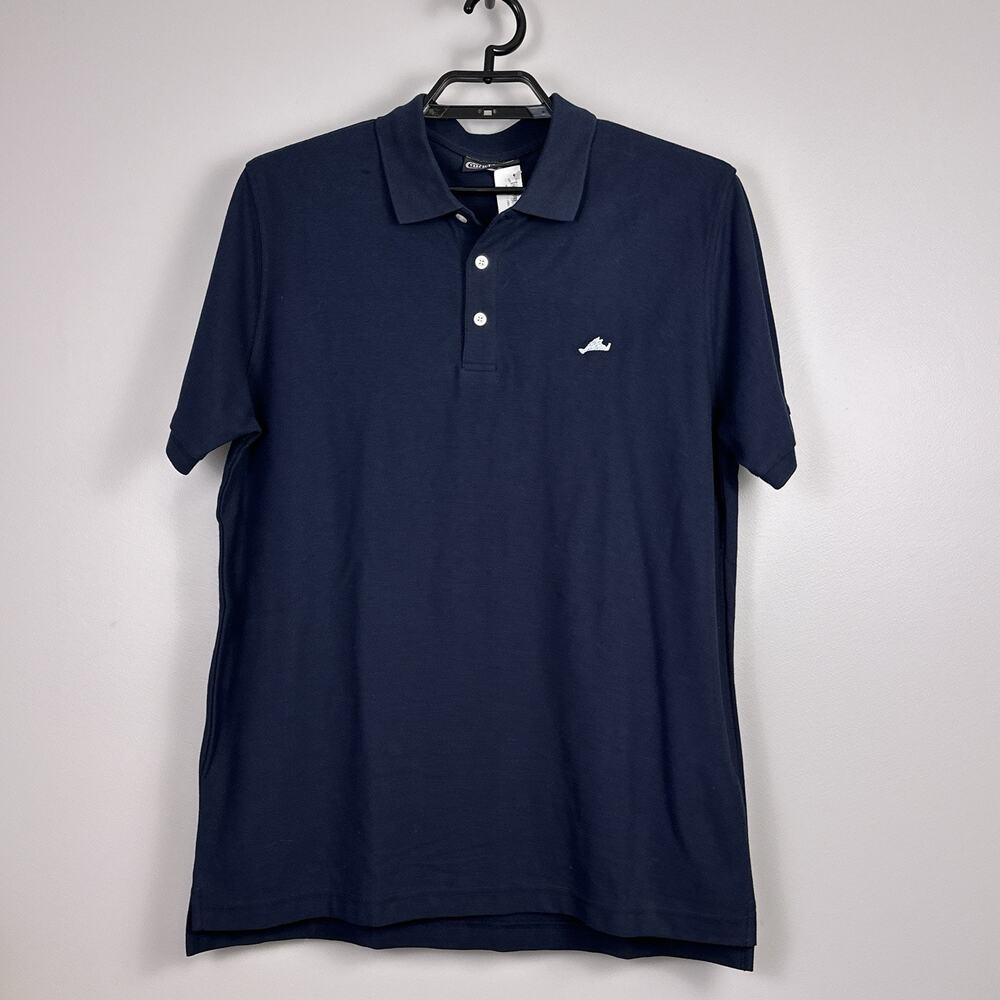 Brickman's of Martha's Vineyard Men's Vineyard Map Polo Shirt Size Medium Blue